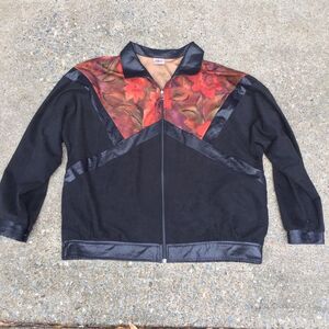 Vtg G.W. Division Of Graff Western 80s Rodeo Zip Up Jacket